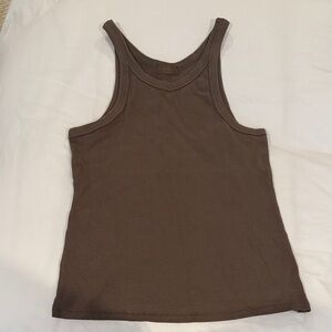 nuuds Chocolate Brown Tank Top